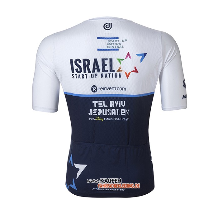 Israel Cycling Academy Kurzarmtrikot 2021 und Kurze Tragerhose Academy Blau Wei